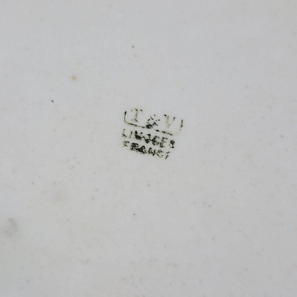 Vintage T&V Limoges Hand Painted Plate Dish Platter With Handles Roses Floral - Picture 4 of 5